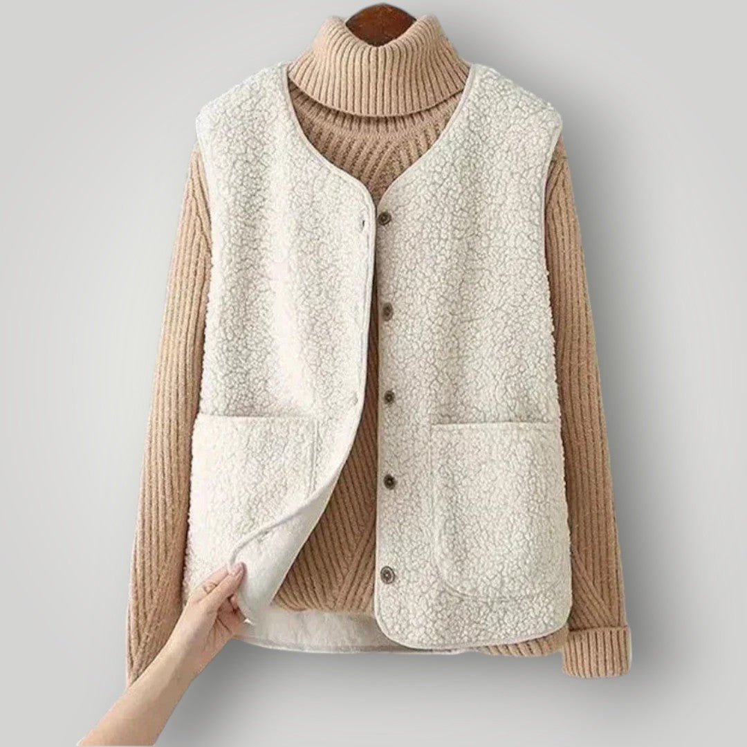 Layla™ - Veelzijdig chique wollen vest