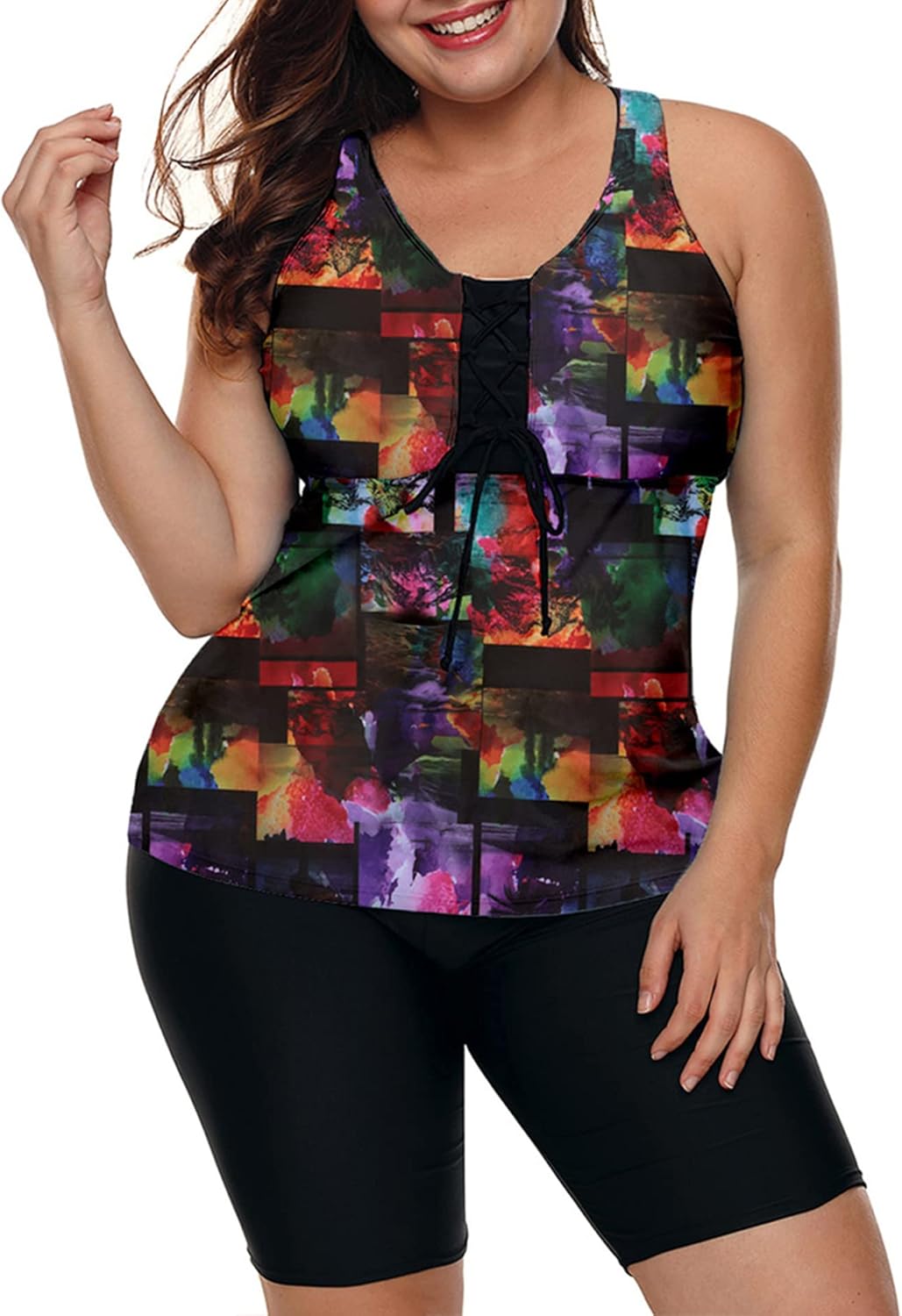 Mertens ANT | Sportieve Plus Size Tankini Set