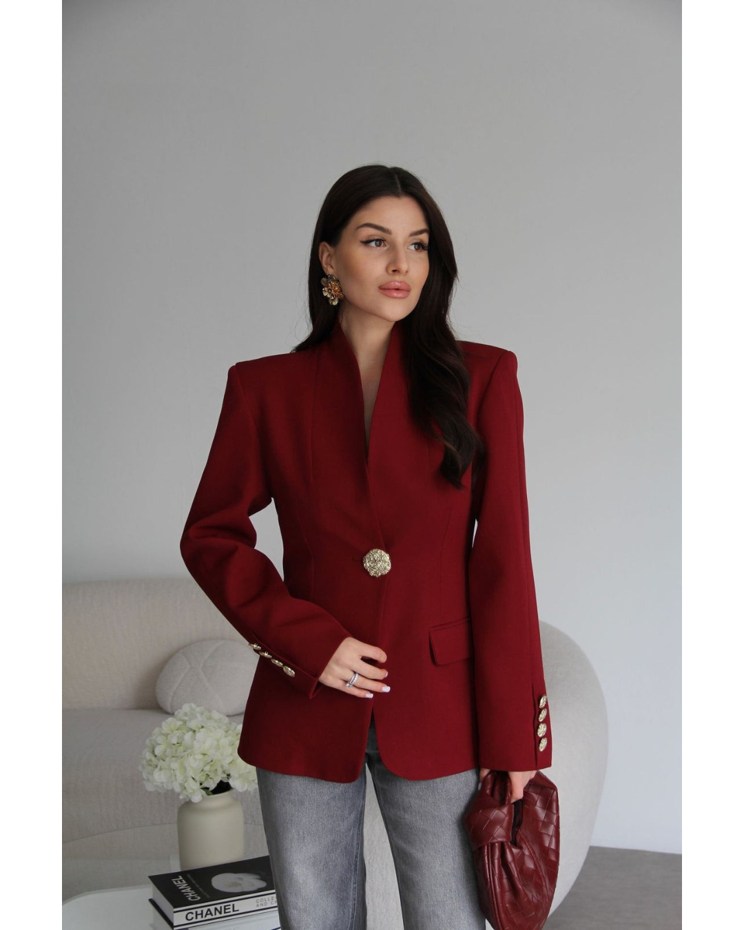 Mertens ANT - Routines Gouden Getailleerde Blazer