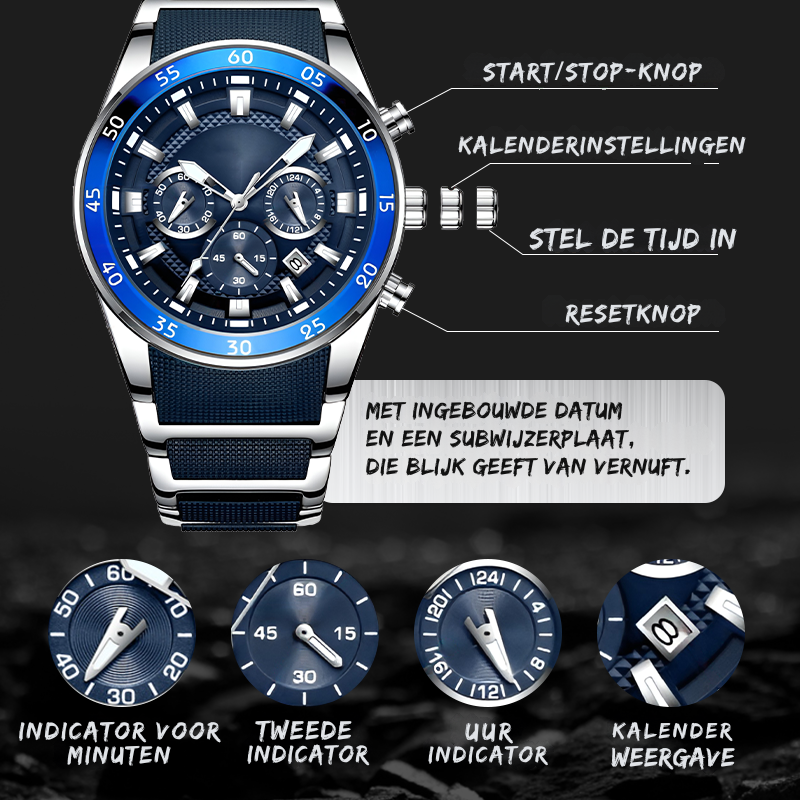 Mertens Van Persie | Luxe Herenhorloge Quartz