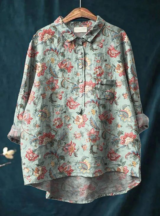 LALUNA® | KLASSIEKE BLOEMENBLOUSE