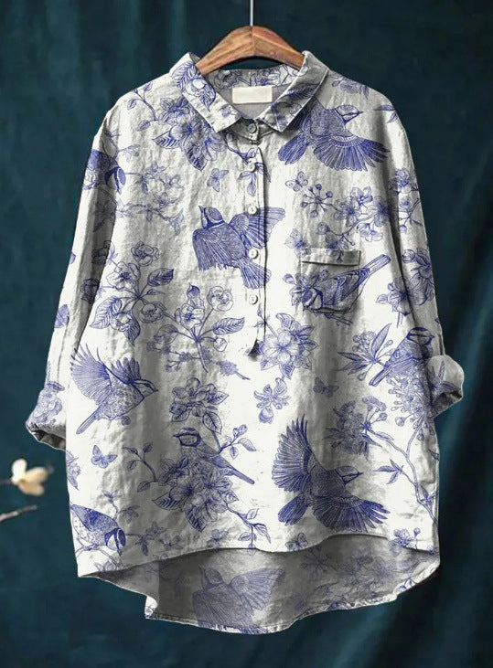 Elise™ | Klassieke bloemenblouse