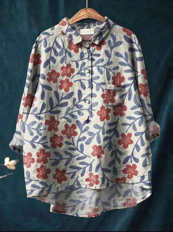 Elise™ | Klassieke bloemenblouse
