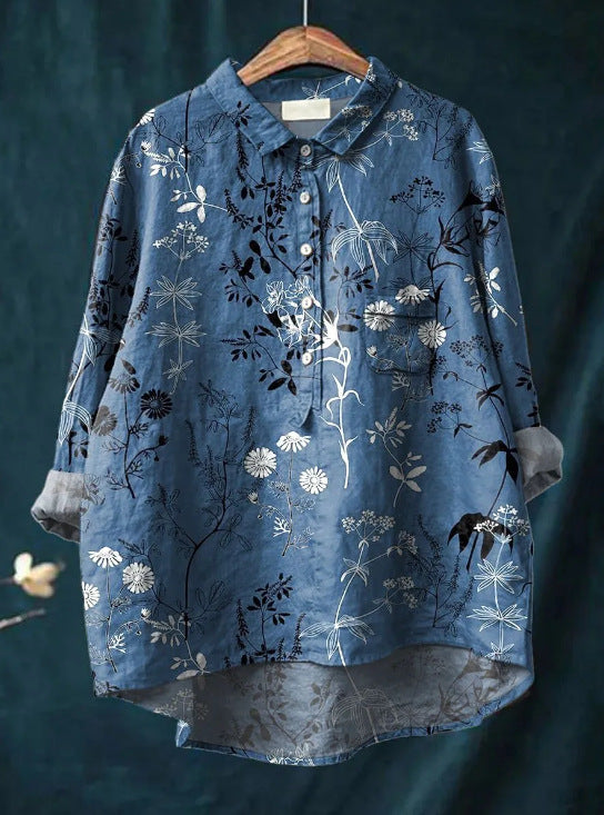 LALUNA® | KLASSIEKE BLOEMENBLOUSE