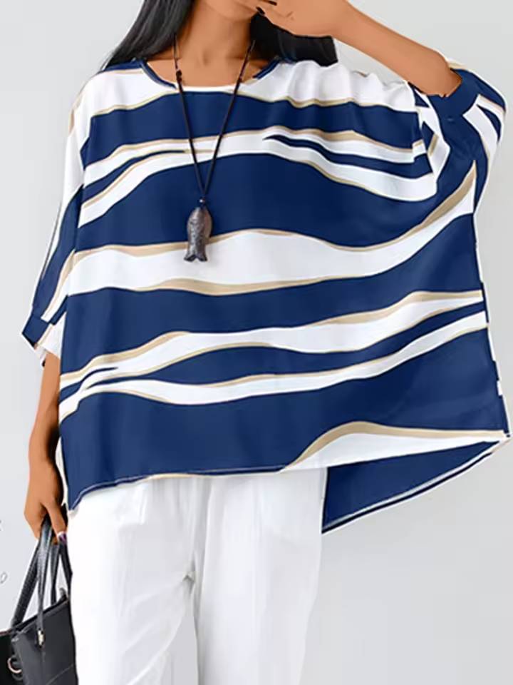Mertens Van Persie | Gestreepte Oversized Blouse