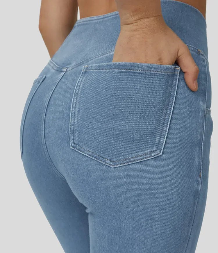 Vera | Elastisch Vormgevend Flared Broek