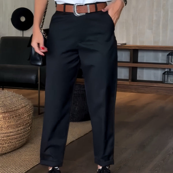 MATHILDA - GESTREEPTE PAK BROEK