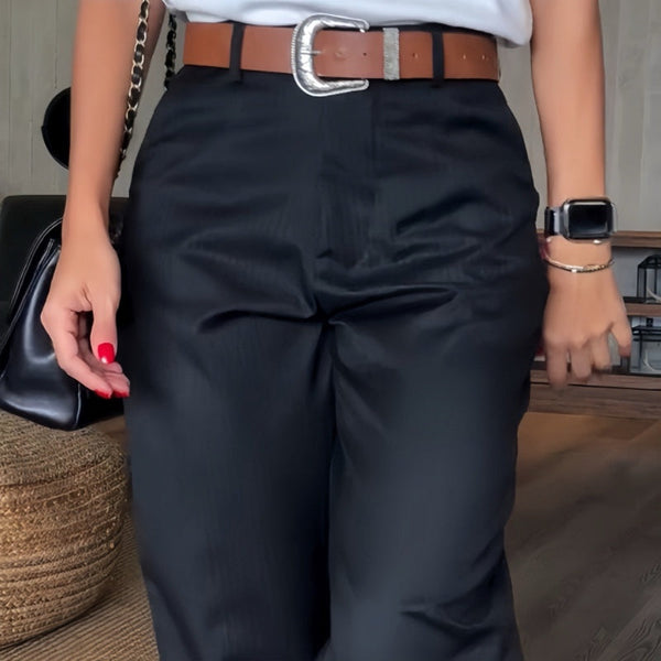 MATHILDA - GESTREEPTE PAK BROEK