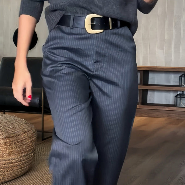 MATHILDA - GESTREEPTE PAK BROEK