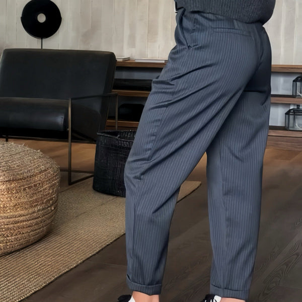 MATHILDA - GESTREEPTE PAK BROEK