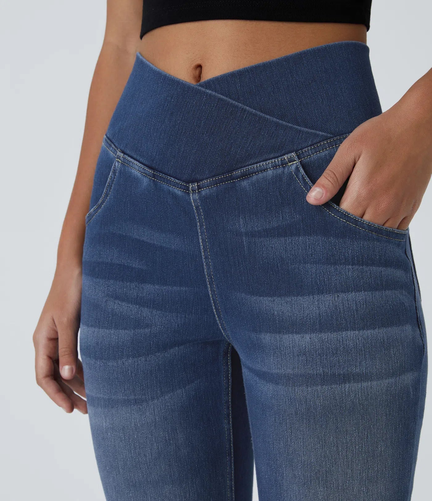 Vera | Elastisch Vormgevend Flared Broek