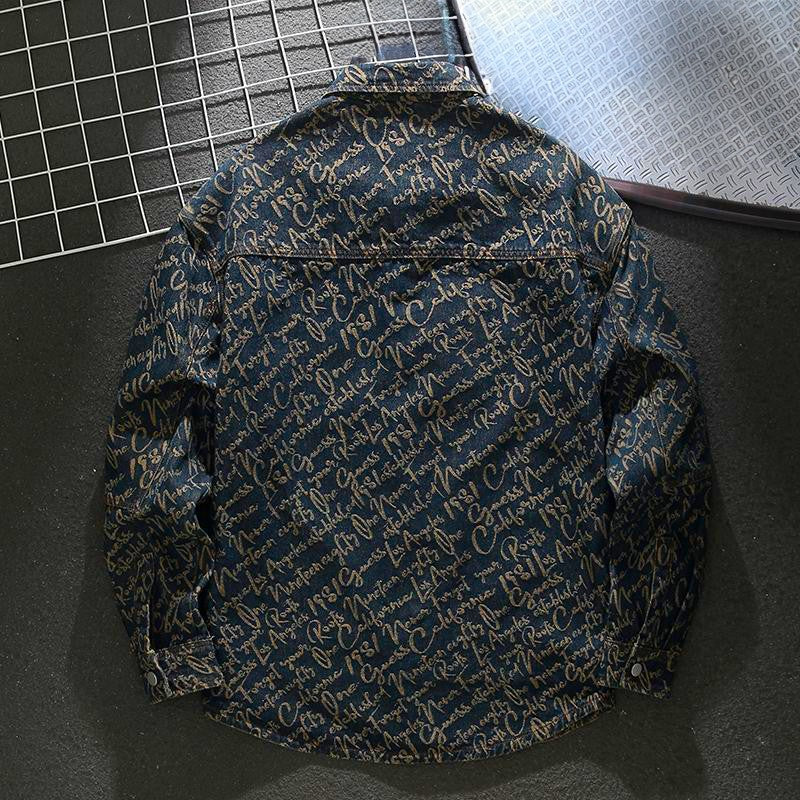 Hans™ Denim jasje met letters