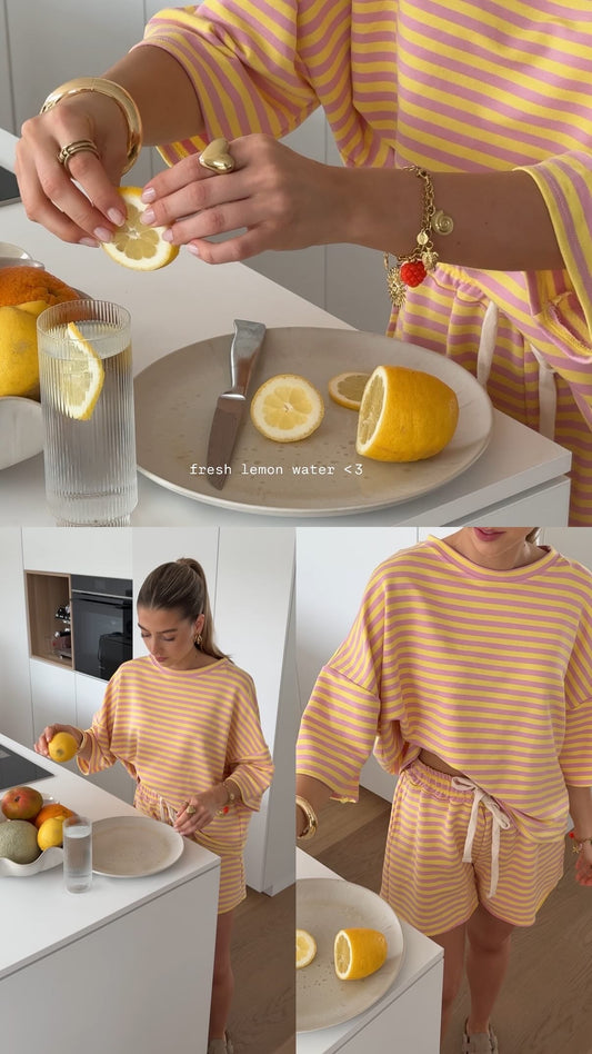 Mertens Van Persie | Gestreepte Loungewear Set