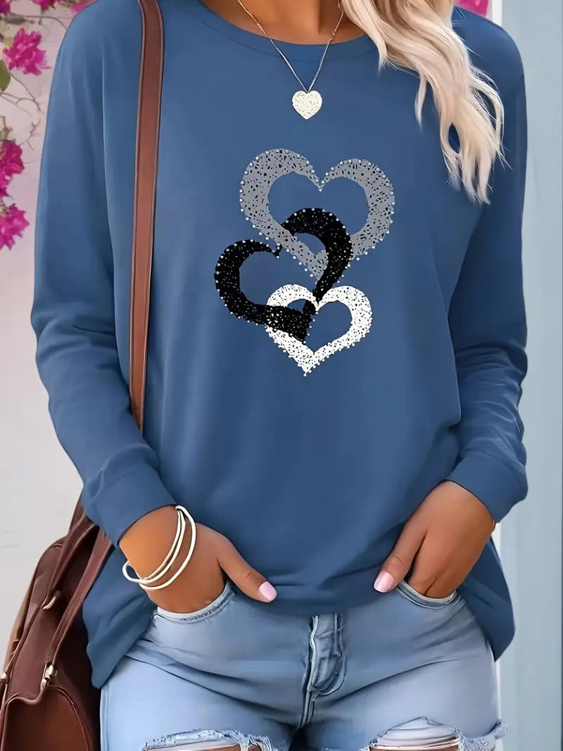 Heart Sparkle Sweatshirt | Samen tegen Diabetes