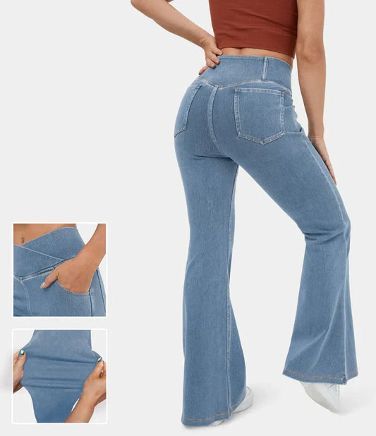 Vera | Elastisch Vormgevend Flared Broek