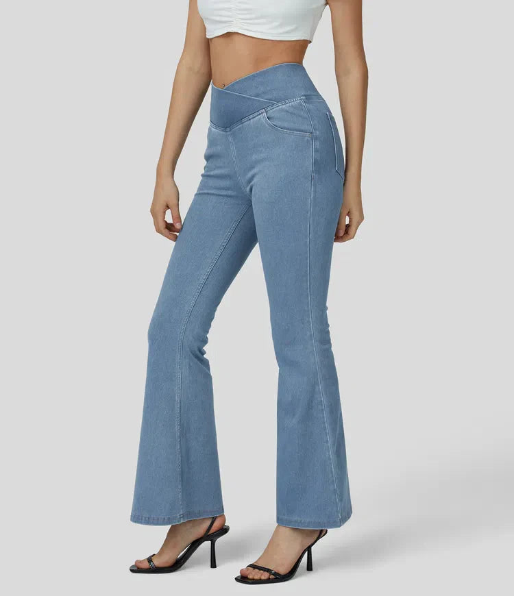 Vera | Elastisch Vormgevend Flared Broek