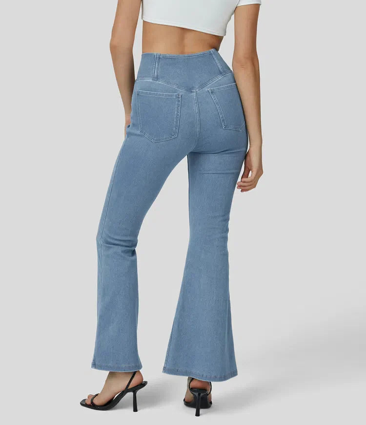 Vera | Elastisch Vormgevend Flared Broek