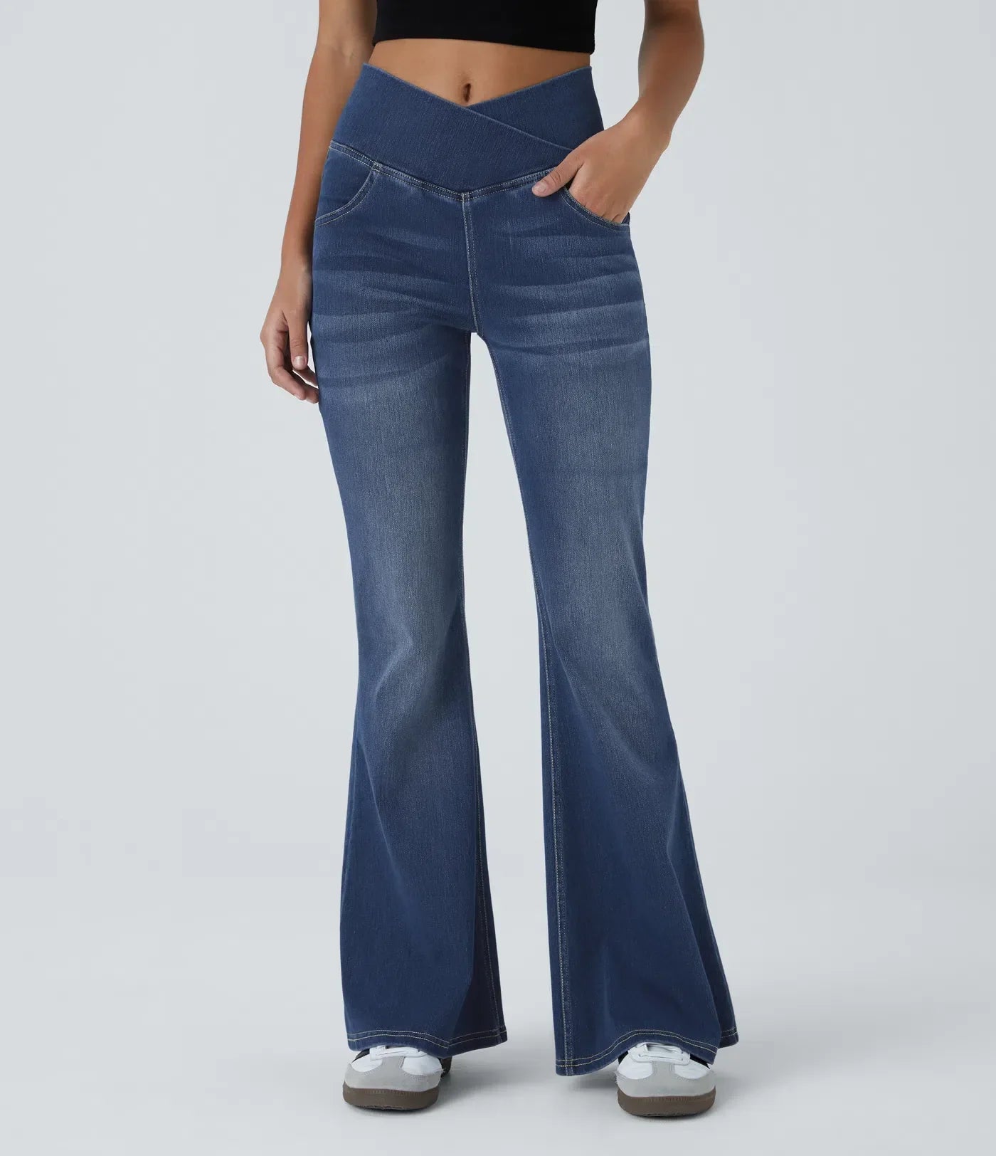 Vera | Elastisch Vormgevend Flared Broek
