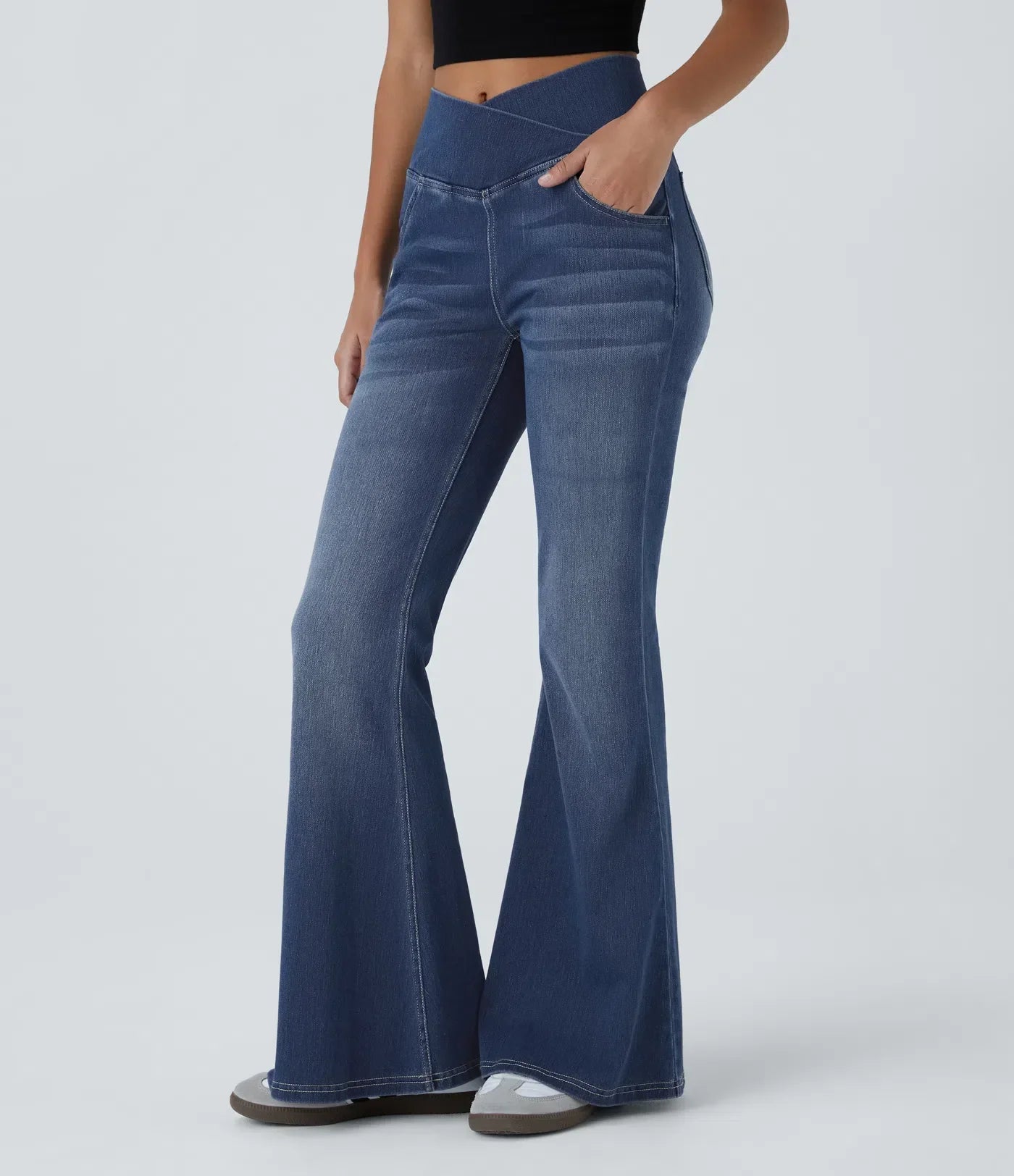 Vera | Elastisch Vormgevend Flared Broek
